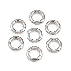 Color de Acero Inoxidable 304 de acero inoxidable cerrado anillos de salto, rondo, color acero inoxidable, 18 calibre, 5x1 mm