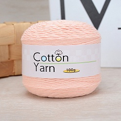 Light Salmon Cotton Yarn, for DIY Crochet Crafts, Light Salmon, 2.5~3mm