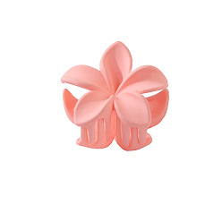 Han Fan - 4CM Candy-colored plastic flower hairpin with hollow-out design - simple and elegant.