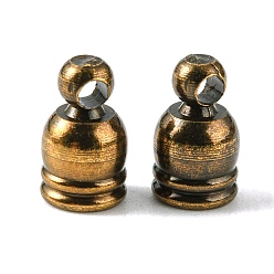 Античная Бронза Латуни мозг заканчивается, античная бронза, 8x5 мм, отверстие : 1 мм