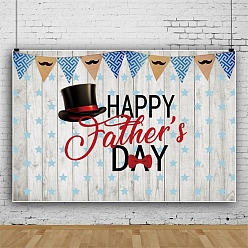 Hat Father's Day Party Cloth Banner Decoration, Photography Backdrops, Rectangle, Hat Pattern, 800x1200mm