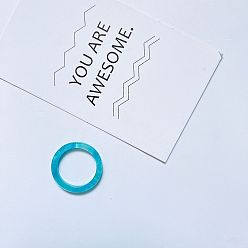 10#K Ретро акриловое кольцо с уксусом, Минималистичное модное невыцветающее прозрачное красочное кольцо на палец для девушки.
