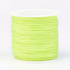 Green Yellow Nylon Thread, Nylon Jewelry Cord for Custom Woven Jewelry Making, Green Yellow, 0.8mm, about 49.21 yards(45m)/roll