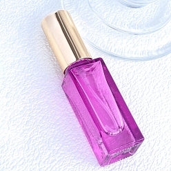 Violet Refillable Glass Spray Empty Bottles, with Fine Mist Sprayer & Dust Cap, for Perfume, Essential Oil, Violet, 2x2x8.1cm, Capacity: 6ml(0.20fl. oz)