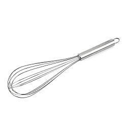 Нержавеющая Сталь Цвет Не тускнеет 430 венчик для взбивания яиц из нержавеющей стали, инструмент для выпечки своими руками, цвет нержавеющей стали, 300x65 мм