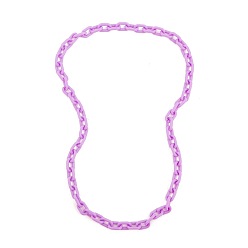 N2009-8 Purple Short Double-layered Cross Acrylic Necklace for Women - Long Fashion Jewelry Chain