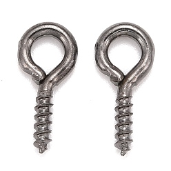 Черный Цвет Металла Железная подвеска под залог подвески, за половину пробурено бисера, металлический черный , 10x5x1.2 мм, отверстие : 2.8 мм