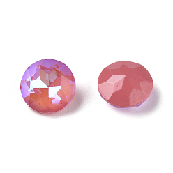 Гиацинт Граненые стекла указал назад горный хрусталь кабошоны, флуоресцентный стиль мокко, плоско-круглые, гиацинт, 8x4 мм