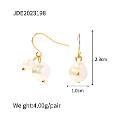 JDE2023198 Natural Freshwater Pearl Earrings and Pendant Set with Unique Forest Style Design for Women
