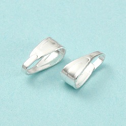 Серебро Железо оснастки на поруки, серебряные, 7x3x3.5 мм, отверстия: 3x6.5 мм, около 100 шт / мешок