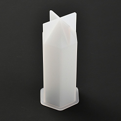 White Column Silicone Candle Molds, Resin Casting Molds, for UV Resin, Epoxy Resin Craft Making, White, 5.7x6.8x14.2cm, Inner Diameter: 4.2x4.75cm