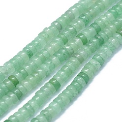 Green Aventurine Natural Green Aventurine Beads Strands, Flat Round/Disc, 3.8~4.2x2~4.5mm, Hole: 0.8~1mm, about 152~180pcs/strand, 15.1~15.5 inch(38.5~39.5cm)