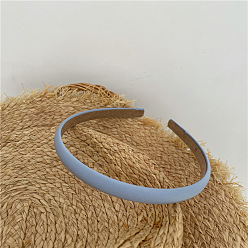 J58-A27 Light Blue Простой тканевый ободок ярких цветов — минималистичный и милый аксессуар для волос для прогулок.