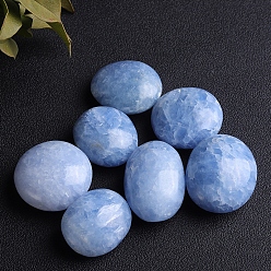 Celestite Natural Celestite/Celestine Palm Stones, Pocket Stone for Energy Balancing, Nuggets, 30~40mm