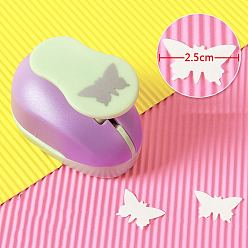 Butterfly Plastic Paper Craft Hole Punches, Paper Puncher for DIY Paper Cutter Crafts & Scrapbooking, Random Color, Butterfly Pattern, 70x40x60mm