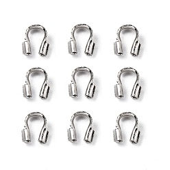 Платина Экологически чистые опоры для металлической стойки из латуни, без свинца, без кадмии и без никеля, платина, 5x4x1 мм, отверстие : 0.5 мм