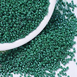 (DB0656) Dyed Opaque Green MIYUKI Delica Beads, Cylinder, Japanese Seed Beads, 11/0, (DB0656) Dyed Opaque Green, 1.3x1.6mm, Hole: 0.8mm, about 10000pcs/bag, 50g/bag