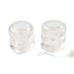 Clear Transparent Acrylic Beads, Column, Clear, 8x7mm, Hole: 3mm, about 2500pcs/500g