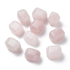 Rose Quartz Natural Rose Quartz Beads, Faceted, Polygon, 15~16.5x11~12x11~12mm, Hole: 1.1mm
