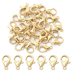 Light Gold Zinc Alloy Lobster Claw Clasps, Parrot Trigger Clasps, Cadmium Free & Lead Free, Jewelry Making Findings, Light Gold, 12x6mm, Hole: 1.2mm