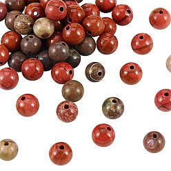 Colorful Opaque Spray Painted Glass Beads Strands, Imitation Snowflake Obsidian, Round, Colorful, 8mm, Hole: 1mm, about 103pcs/Strand, 31.10 inch(79cm), 2 strands/box