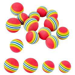 Colorful EVA Rainbow Color Activities Funny Balls, Round, Colorful, 35mm and 42mm, 20pcs/set