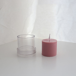 Прозрачный Формы для свечей из пластиковых столбов своими руками, формы для изготовления свечей, для литья смолы эпоксидная форма, прозрачные, 6.4x6.2 см