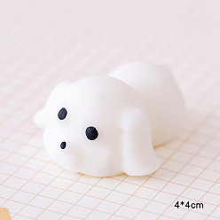 Dog TPR Stress Toy, Funny Fidget Sensory Toy, for Stress Anxiety Relief, Animal, Dog Pattern, 40x40mm