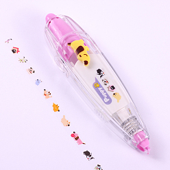 Dog ABS Plastic Decorative Correction Tape, for Scrapbooking Greeting Card Diary Stationery School Supplies, Dog Pattern, 110x27x20mm
