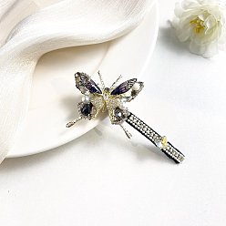 Серый Заколки для волос из сплава, аксессуары для волос для женщин и девочек, бабочка, серые, 85x40 мм