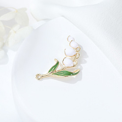H-9515 Sen series lily of the valley earrings pendant pendant sense of temperament niche diy earrings accessories