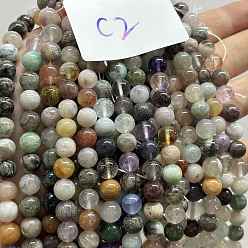 Смешанные камни Природные смешанные камень бисер пряди, круглые, 8 мм, отверстие : 0.8 мм, около 47 шт / нитка, 14.96'' (38 см)