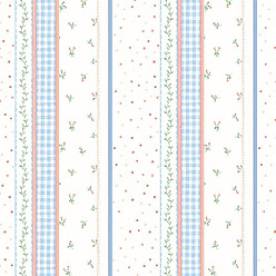 Tartan Miniature Wallpapers, for Dollhouse Bedroom Decoration, Rectangle, Tartan Pattern, 297x210mm