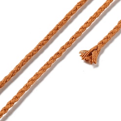 Перу 20м плетеный шнур из полиэстера для изготовления ювелирных изделий, круглые, Перу, 2 мм, около 21.87 ярдов (20 м) / рулон