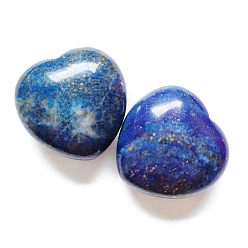 Lapis Lazuli Natural Lapis Lazuli Healing Stones, Heart Love Stones, Pocket Palm Stones for Reiki Ealancing, 30x30x15mm
