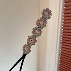 Gray hair roller Effortless Elegant Half Updo Hair Clip with Floral Design for Women's Chic and Voluminous Hairstyles