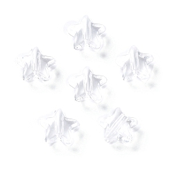 Clear Transparent Acrylic Beads, Star, Clear, 11x12x7mm, Hole: 2mm, about 1245pcs/500g