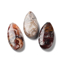 Mexican Agate Natural Mexican Agate Pendants, Teardrop Charms, 40x20x8mm, Hole: 1.5mm