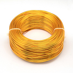 Orange Round Aluminum Wire, Flexible Craft Wire, for Beading Jewelry Doll Craft Making, Orange, 18 Gauge, 1.0mm, 200m/500g(656.1 Feet/500g)