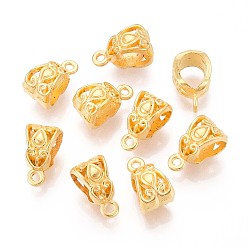 Золотой Поручни из цинкового сплава, петля под залог, шарф под залог бисера, без кадмия и без свинца, золотые, 13.5x8x8.5 мм, отверстие : 2 мм, внутренний диаметр: 6 мм, Около 980 шт / 1000 г