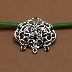 antique silver Tibetan silver alloy butterfly connector clothing pendant pendant diy