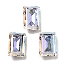 Кристалл K 9 кабошоны из стеклянного страза, задние и задние, прямоугольные, кристалл, 14x10x5.5 мм