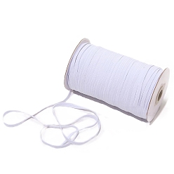 White Flat Elastic Cord, Stretchy Cord, for Clothing Sewing, White, 3mm, about 100 yards/roll
