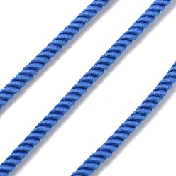 Королевский синий Круглый полиэфирный шнур, витой шнур, для переезда, кемпинг, приключение на открытом воздухе, скалолазание, садоводство, королевский синий, 3 мм