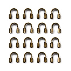 Античная Бронза Латунная проволока опекунов, без кадмия и без свинца, античная бронза, 4.5x4x1 мм, отверстие : 0.5 мм