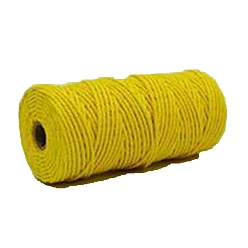 Yellow Cotton String Threads, Macrame Cord, Decorative String Threads, for DIY Crafts, Gift Wrapping and Jewelry Making, Yellow, 4mm, about 109.36 Yards(100m)/Roll