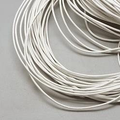 White Spray Painted Cowhide Leather Cords, White, 2.0mm, about 100yards/bundle(300 feet/bundle)