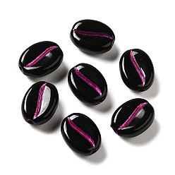 Средний Фиолетово-красный Непрозрачные акриловые бусины, овальные, средне фиолетовый красный, 10.5x8x5 мм, отверстие : 1.4 мм, о: 1900 шт / 500 г