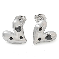 Реактивный Самолет 304 из нержавеющей стали серьги, со стразами, сердце, струя, 13x13 мм