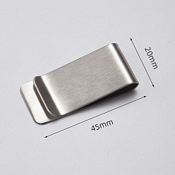 Stainless Steel Color Stainless Steel Clips, Office Supplies, Rectangle, Stainless Steel Color, 45x20mm